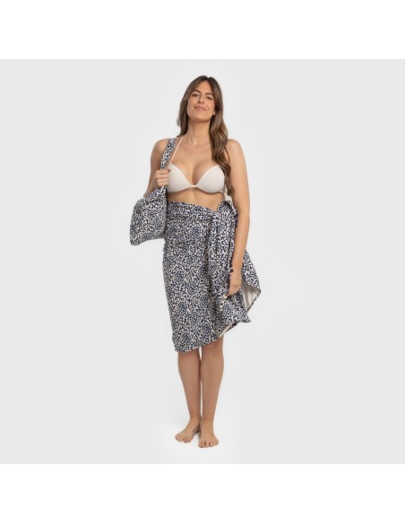 Pack Toalla Pareo + Bolso Aladero azul