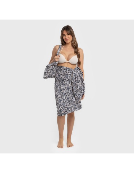 Pack Toalla Pareo + Bolso Aladero azul