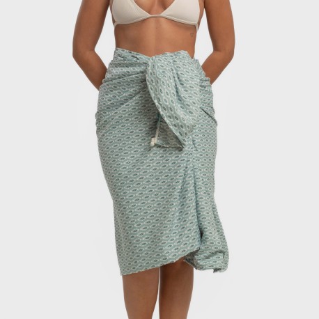 Pack Toalla Pareo + Bolso Walia agua marina