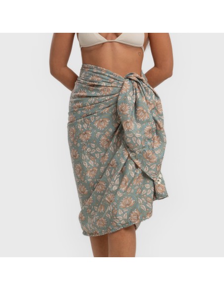 Pack Toalla Pareo + Bolso Venus agua marina