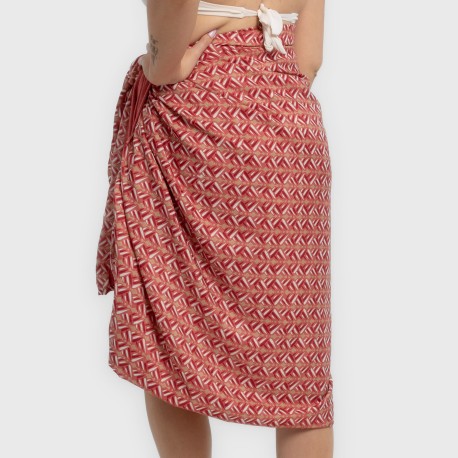 Pack Toalla Pareo + Bolso Eloina marsala