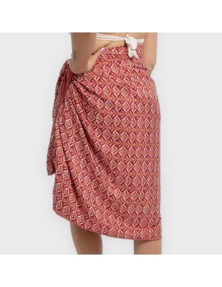 Pack Toalla Pareo + Bolso Eloina marsala