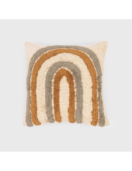 Cojín cuadrante algodón Drus 45x45 - funda + relleno