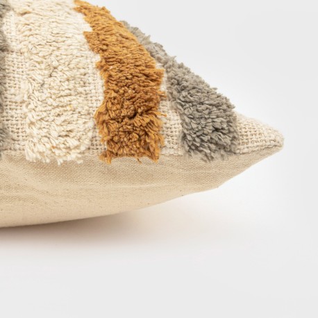 Cojín cuadrante algodón Drus 45x45 - funda + relleno