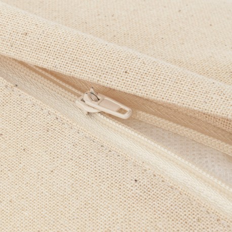 Cojin cuadrante algodón macramé Megara natural 45x45 - funda + relleno