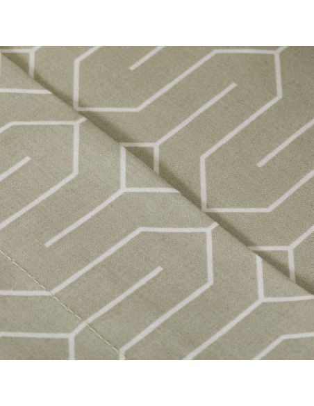 Juego de sábanas algodón percal Yolanda verde