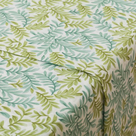 Juego de sábanas algodón percal Zafra verde