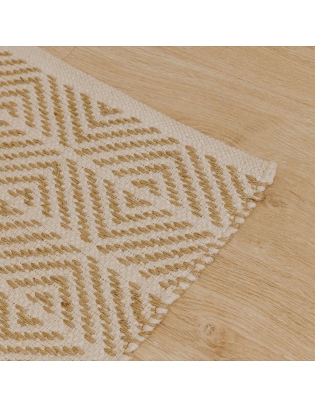 Alfombra algodón jute Vicenzo natural