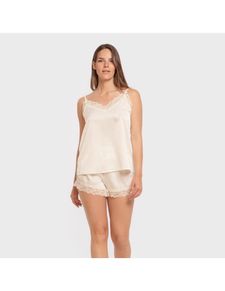 Pijama tirantes mujer satén Friday liso