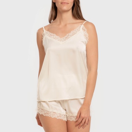 Pijama tirantes mujer satén Friday liso