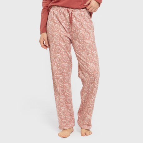 Pijama largo algodón Rastberry rosa