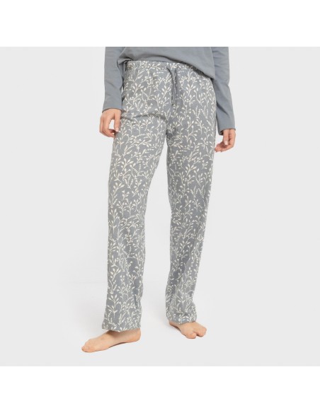 Pijama largo algodón Lauri indigo