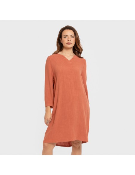 Camisola lino mujer lisa