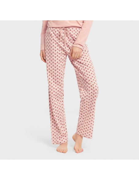Pijama largo algodón Tana rosa keike