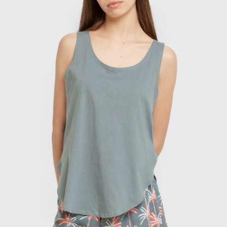 Pijama corto algodón Creta verde francés