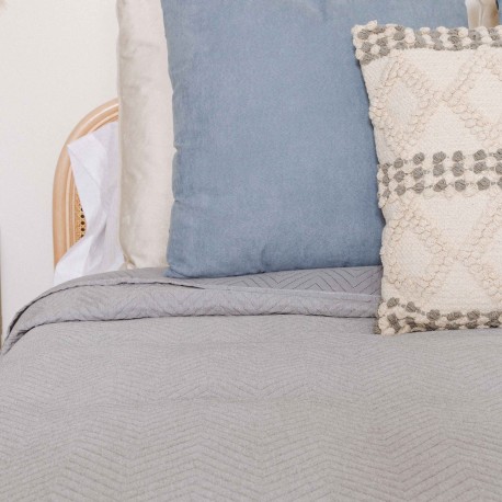 Colcha bouti lisa efecto desgastado