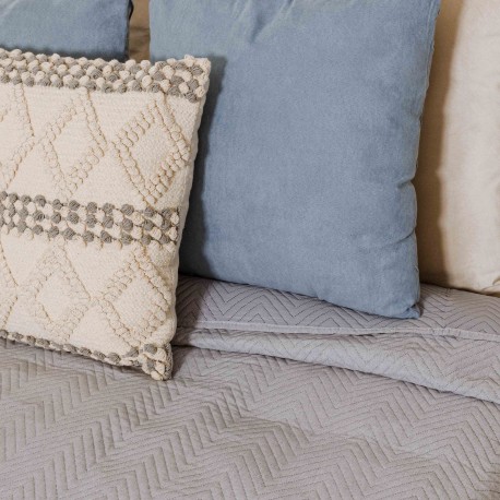 Colcha bouti lisa efecto desgastado