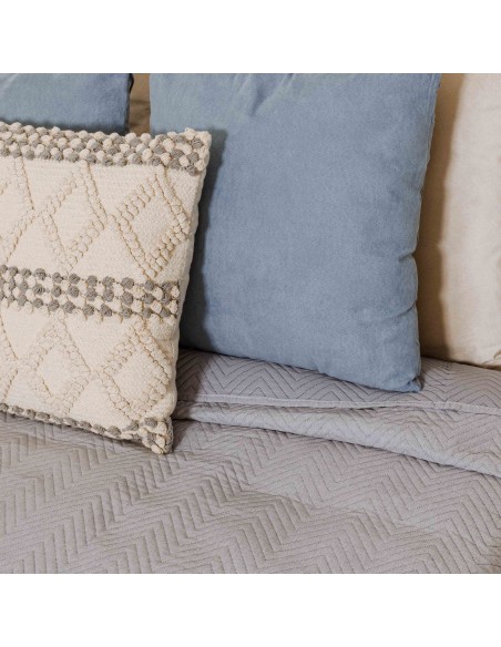 Colcha bouti lisa efecto desgastado