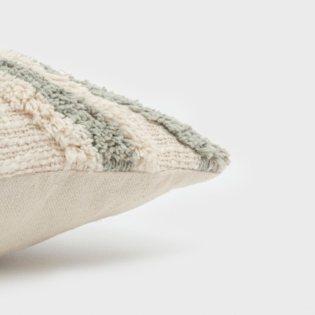 Cojín rectangular algodón 30x50 Basel - funda + relleno