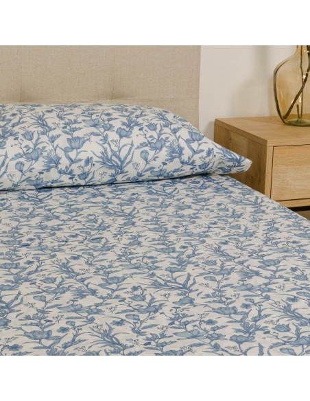 Juego de sábanas algodón Nala indigo