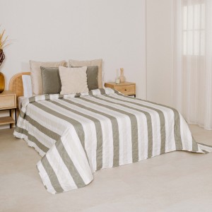 Colcha bouti Raya Calcuta verde seco