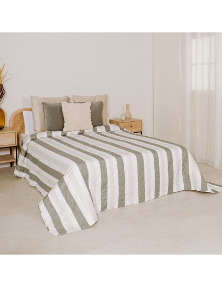 Colcha bouti Raya Calcuta verde seco