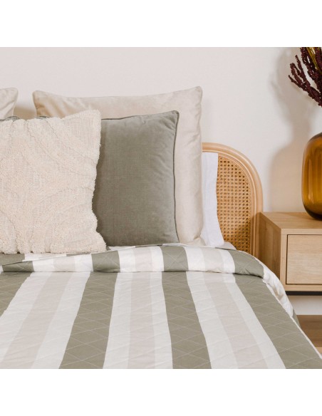 Colcha bouti Raya Calcuta verde seco