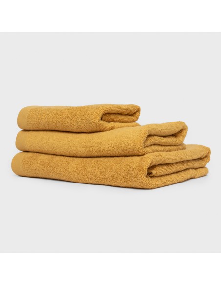 Toalla de baño 400gr Doble rizo mostaza