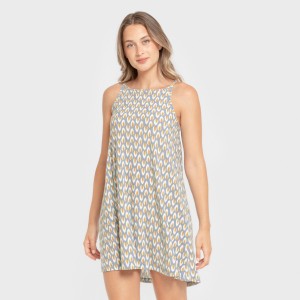 Vestido corto tirantes crepe Zac agua marina