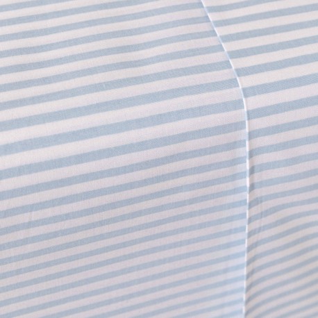 Juego de sábanas algodón percal Raya Kodac celeste
