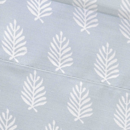 Juego de sábanas algodón percal Soma agua marina