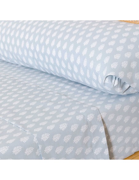 Juego de sábanas algodón percal Soma agua marina