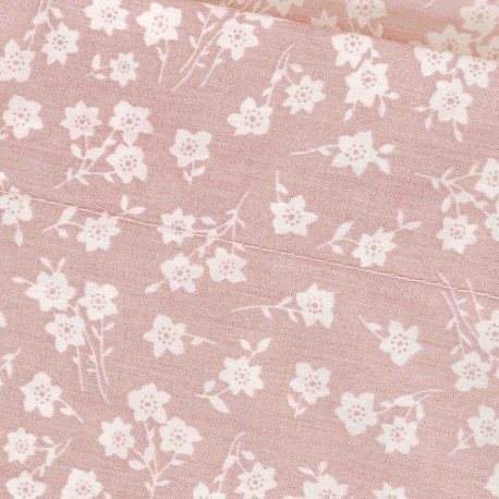 Juego de sábanas algodón percal Oniris malva