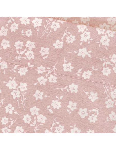 Juego de sábanas algodón percal Oniris malva