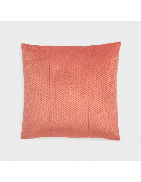 Cojín cuadrante New Hungria terciopelo liso 50x50 - funda + relleno