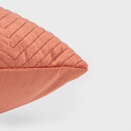 Cojín cuadrante New Hungria terciopelo liso 50x50 - funda + relleno