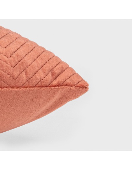 Cojín cuadrante New Hungria terciopelo liso 50x50 - funda + relleno