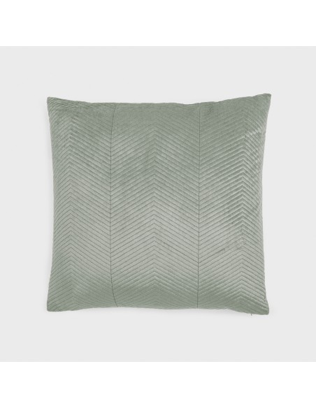 Cojín cuadrante New Hungria terciopelo liso 50x50 - funda + relleno