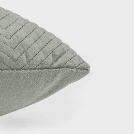 Cojín cuadrante New Hungria terciopelo liso 50x50 - funda + relleno