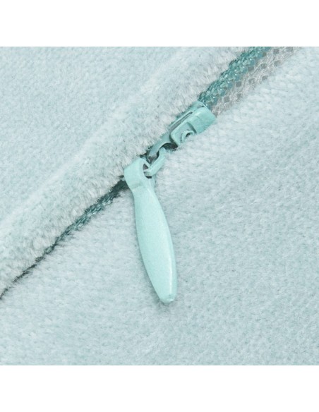 Cojín cuadrante terciopelo algodón liso - funda + relleno