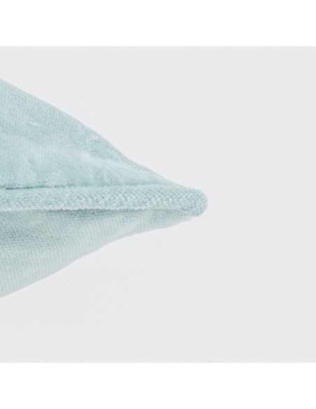 Cojín cuadrante terciopelo algodón liso - funda + relleno