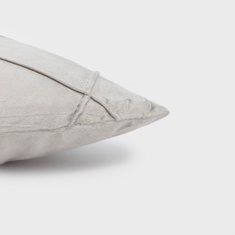 Cojín cuadrante New Rombo terciopelo liso 50x50 - funda + relleno