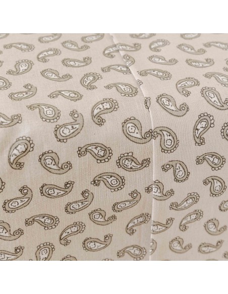 Juego de sábanas algodón Chili verde seco - topo