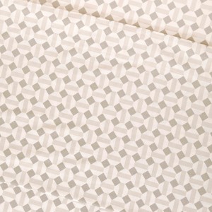 Juego de sábanas algodón Enrieta verde seco - topo 2