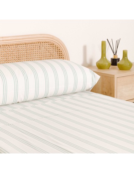 Juego de sábanas algodón Amunia verde keike