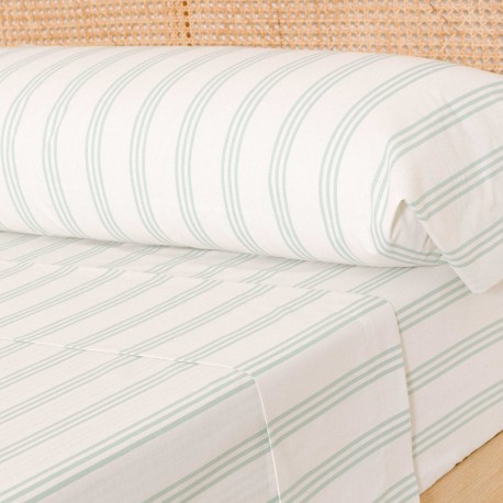 Juego de sábanas algodón Amunia verde keike