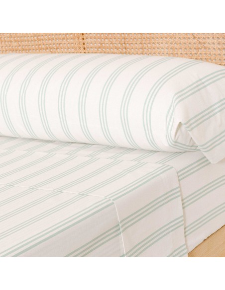 Juego de sábanas algodón Amunia verde keike