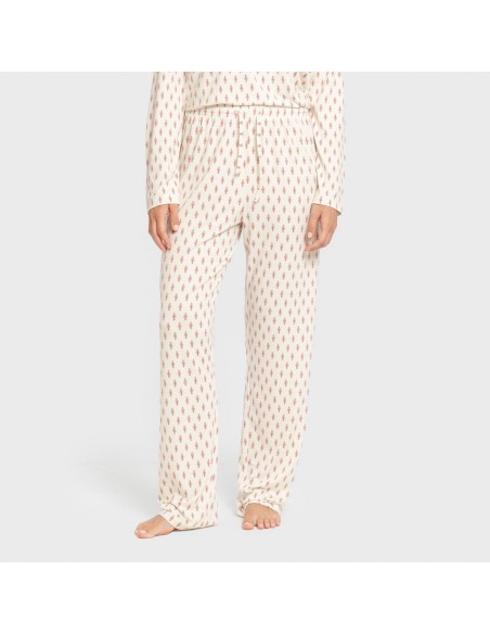 Pijama largo mujer soft Serbia malva rosa