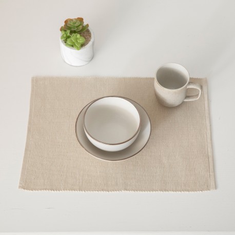 Mantel individual algodón liso