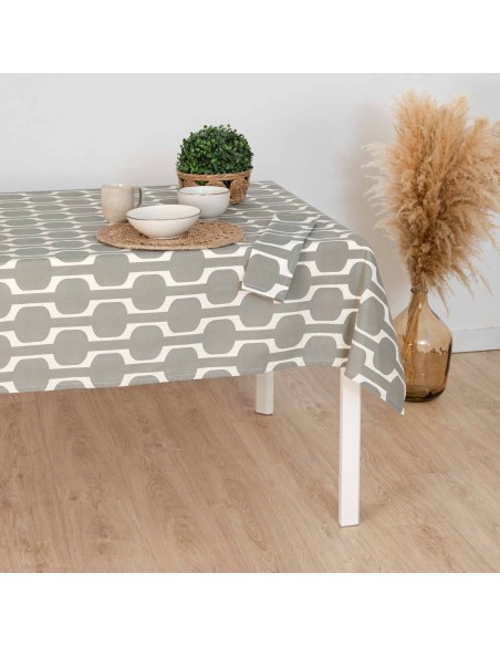 Mantel antimanchas Sunnies verde seco